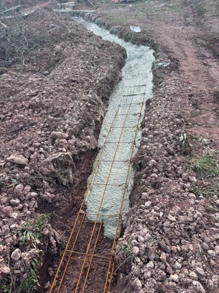 Dalle beton tranche